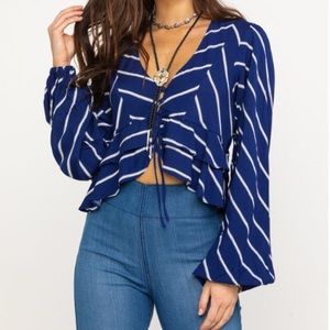 Free People Samifran Peplum Top